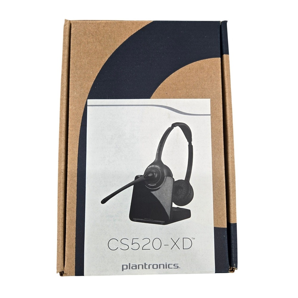 Plantronics CS520-XD Wireless Headset System Black 88285-01 Extreme Density